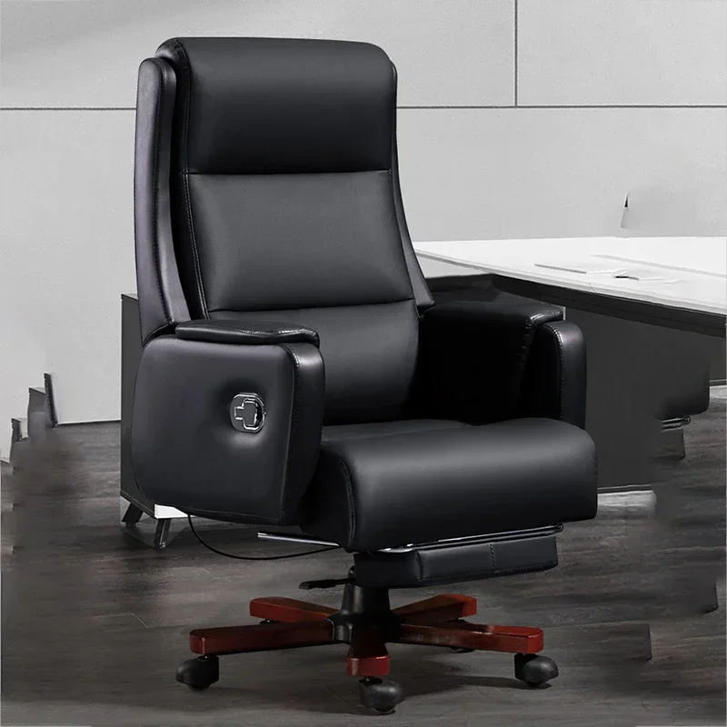 

Office home computer chair leather reclining business comfortable sedentary backrest to class seat