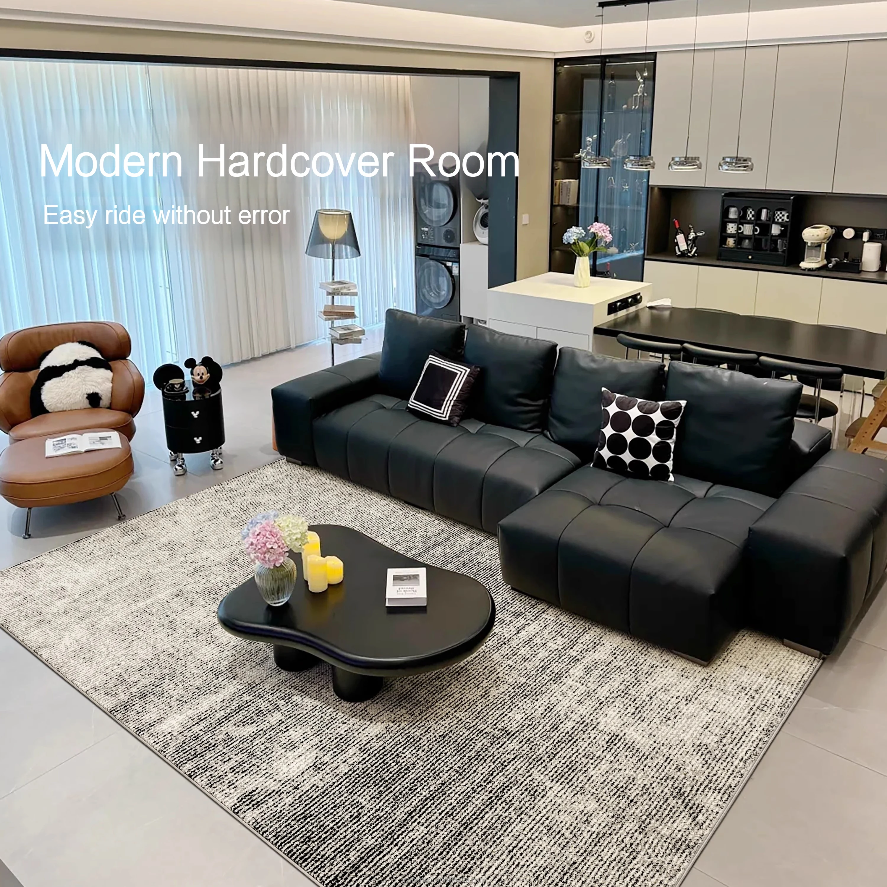 

Водонепроницаемый и противообрастающий ковер для гостиной без клея, не требующий стирки и протирания коврик для спальни, без ухода, легкий, роскошный, роскошный