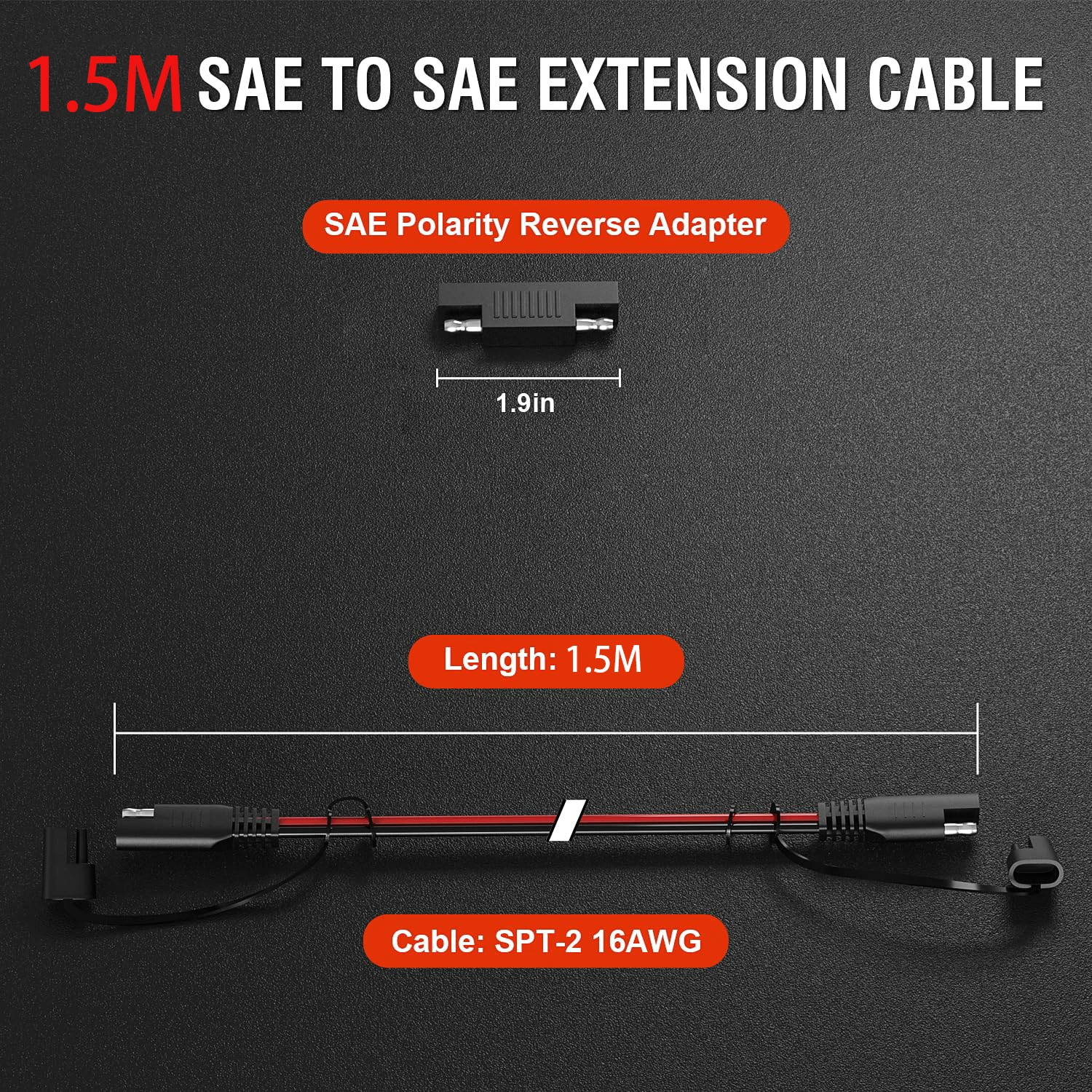 JMUYTOP 16AWG SAE-Verlängerung – Ipex Connector Bewertung und Preis