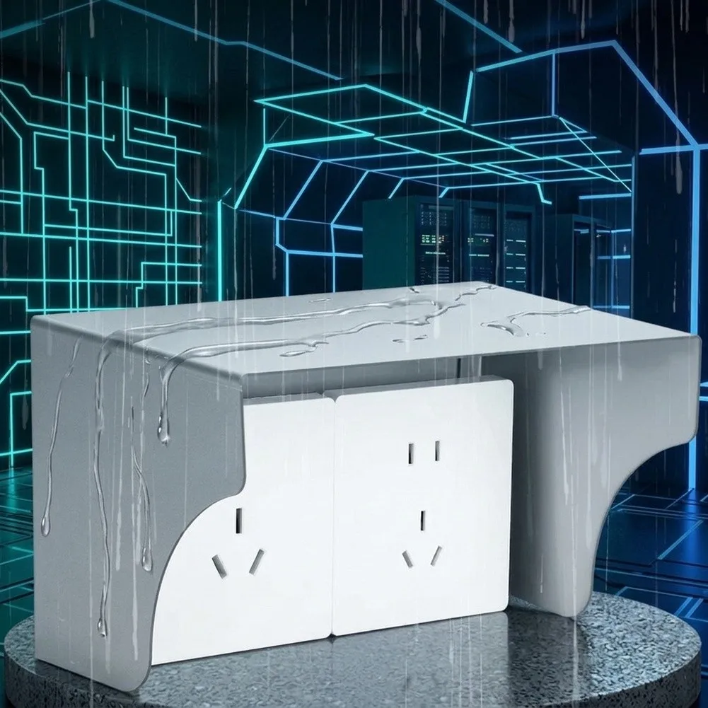 1pcs Rain Cover For Outdoor 86 Socket, Waterproof UV=Protection Shield For Access Control Systems And For Ev Charging Stations