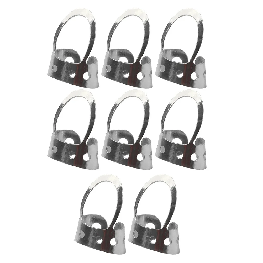 

8Pcs Professional Metal Guitar Picks Adjustable Thumb Finger Pick for Stringed Instruments Smooth Plectrum Thumb Pick