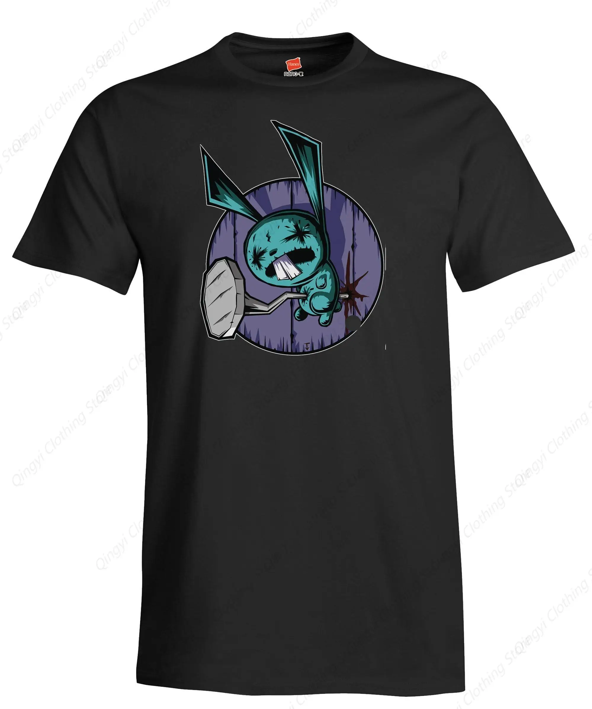

Men's Nailbunny T-shirt By Jhonen Vasquez Black