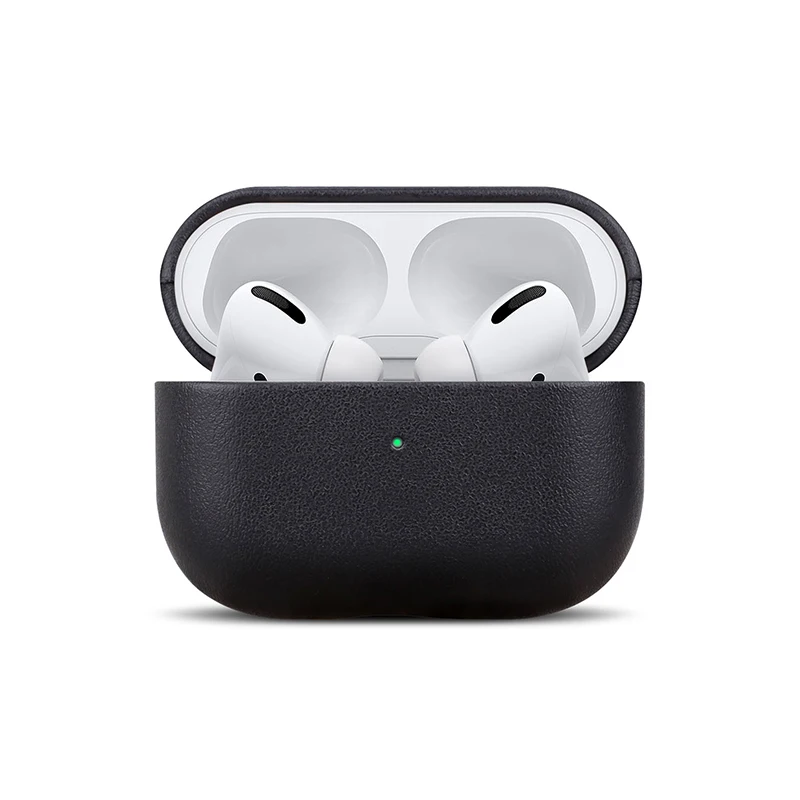 Чехол для телефона из натуральной кожи для планшетов AirPods Pro, роскошный защитный чехол для планшетов AirPods Pro 2, коричневый, черный цвет