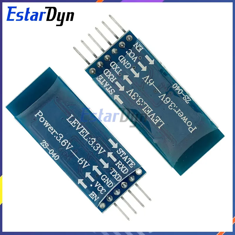 Estardyn HC-05 HC-06 Master-Slave 6Pin/4Pin Anti-Reverse, Integrated Bluetooth Serial Pass-Through  Wireless Serial for Arduino