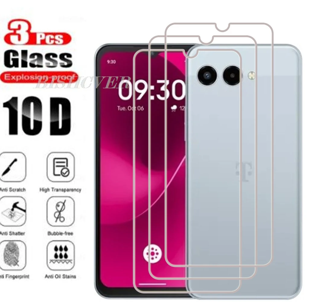3Pcs 9H Tempered Glass For T-Mobile Revvl 8 T Phone 3 REVVL8 7 6X Pro Tphone 2 …