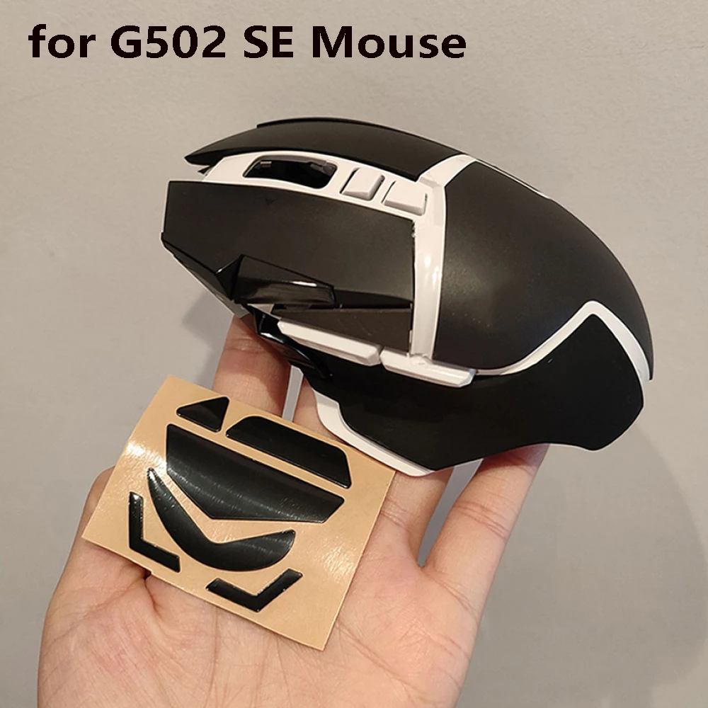 Carcasa de ratón de repuesto + almohadilla para pies para Logitech G502 SE, patines de ratón con cable, pegatina deslizante, cubierta de ratón, accesorios de carcasa
