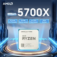 AMD Ryzen 7 5700X 8 núcleos 16 hilos 7NM 3,4 GHz L3 = 32M procesador 65W Socket AM4 NUEVO procesador de CPU para juegos R7 5700X DDR4 pero sin