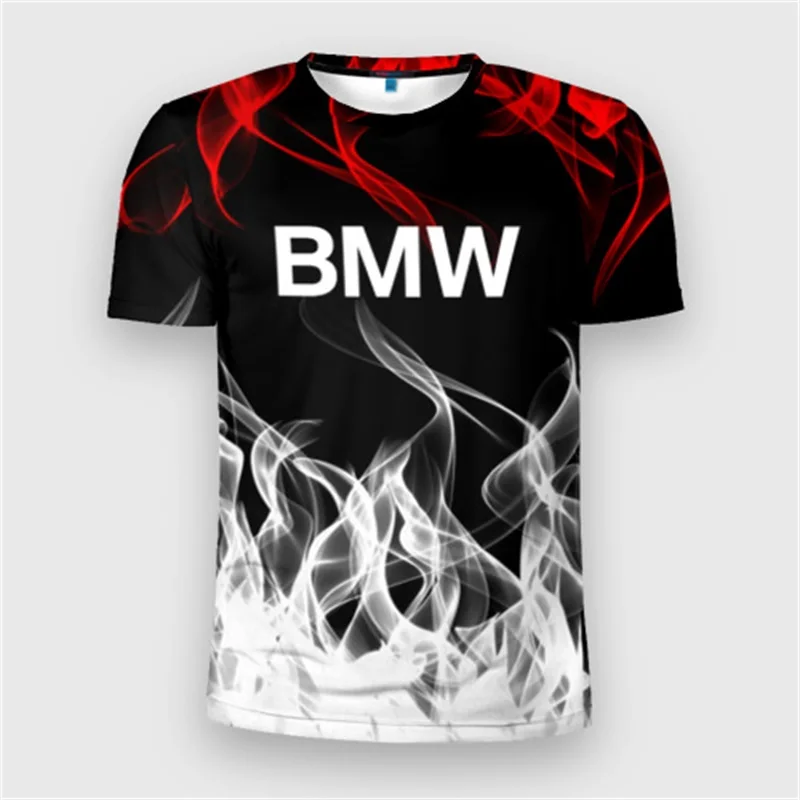 

2025 Summer Men's BMW Short Sleeved Cycling Shirt Breathable Mountain Bike Cycling Short Sleeved BMW 3D Printed Comfortable Top