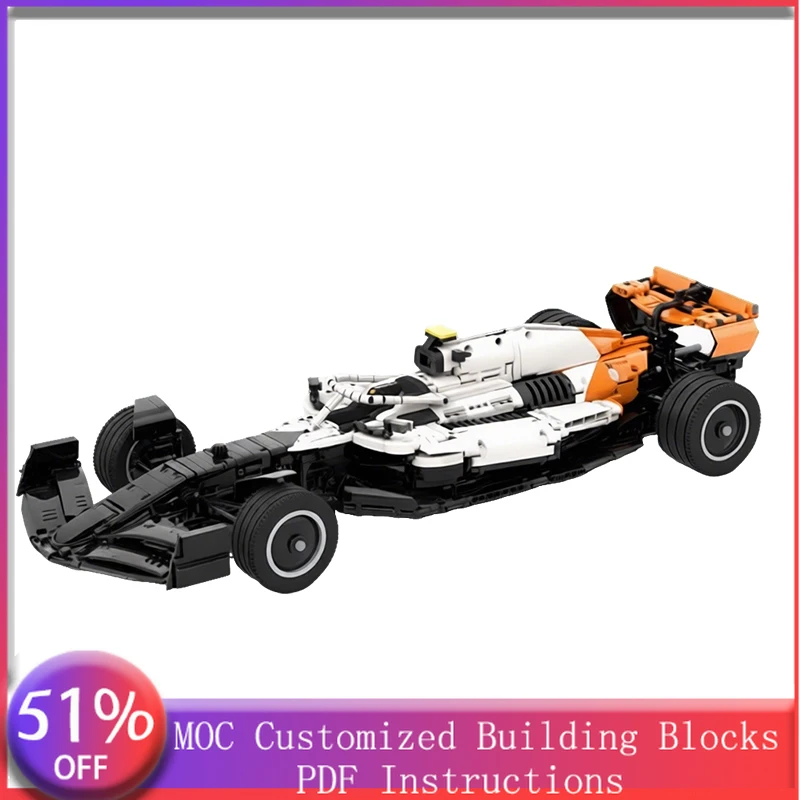 3183 Pezzi Auto Sportiva Bianca e Nera MOC Personalizzabile Modulare Mattoncini da Costruzione Semplici Popolari per Bambini Giocattolo Fai-da-te Regalo di Natale/Vacanze