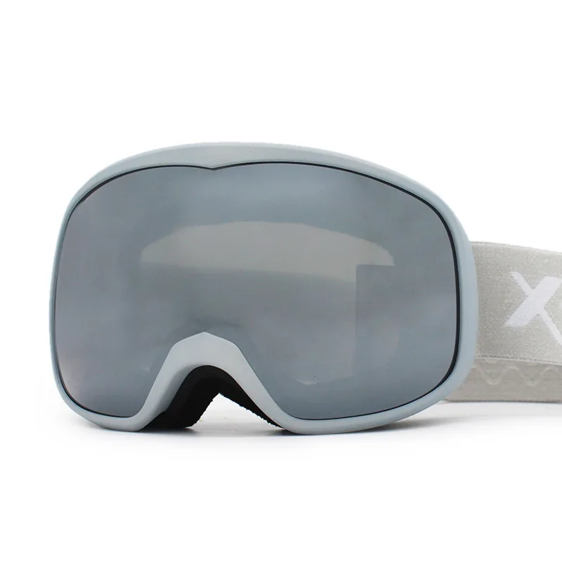 성인용 하이퍼볼로이드 스키 고글 이중층 자석 흡착 방풍 및 김서림 방지 스키 고글 카드 장착 가능 등산 및 스키용