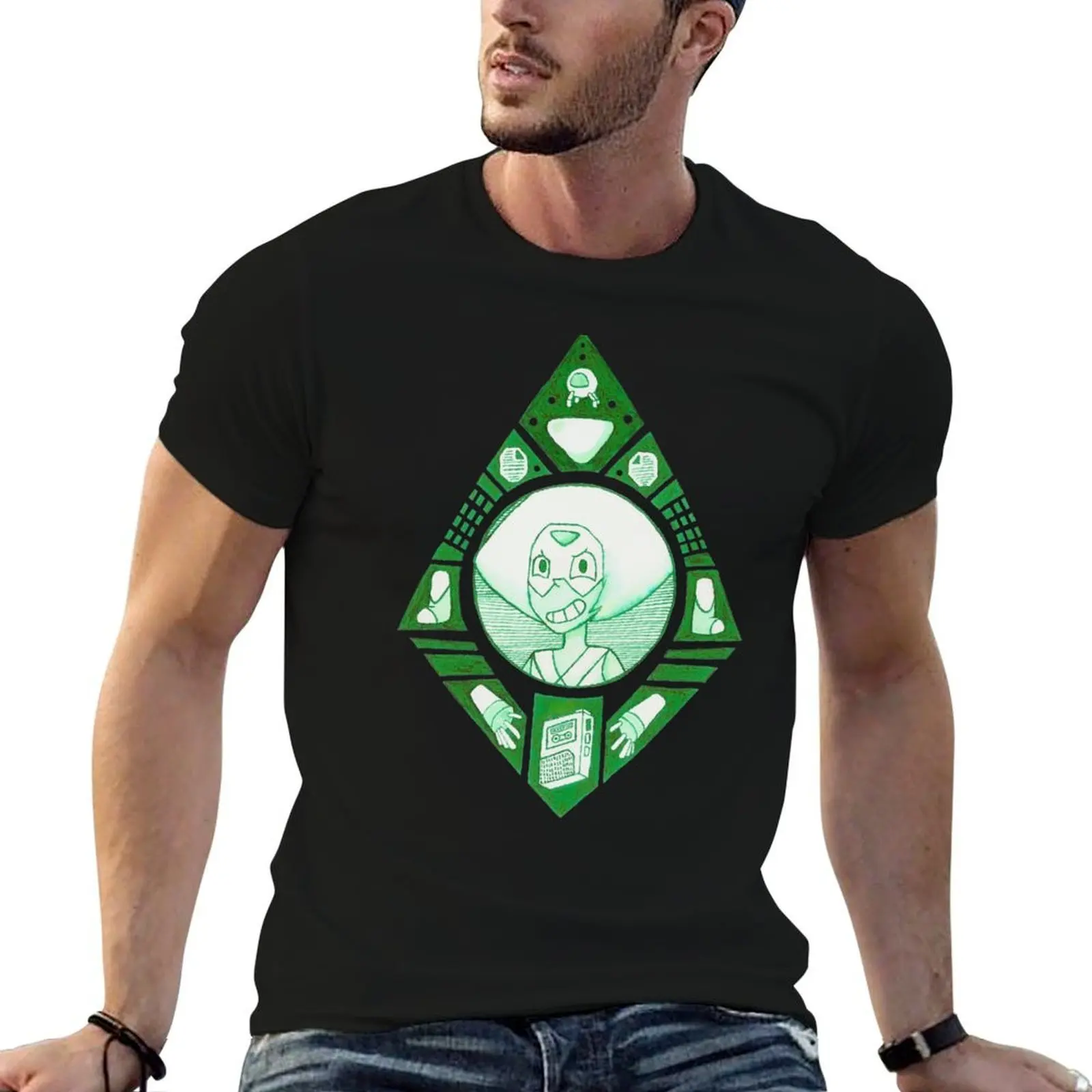 

100% T-Shirt t Peridot t graphic for man men shirts Steven t designer cotton Universe shirts shirt -