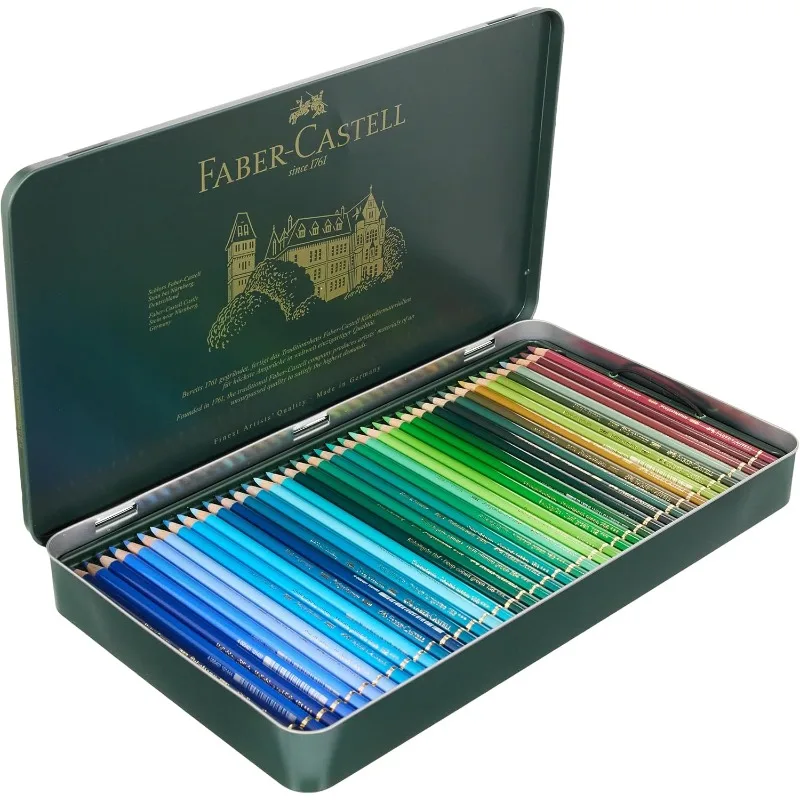 أقلام تلوين للفنانين من Polychromos - علبة مكونة من 120 لونًا - أقلام رصاص فنية عالية الجودة