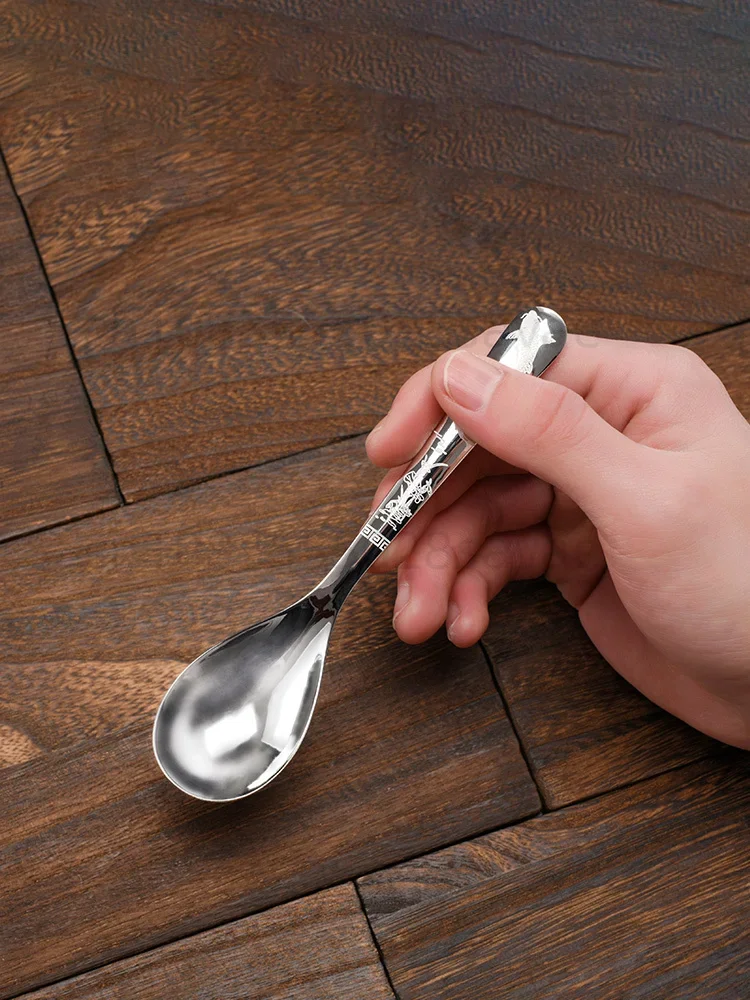 Silver spoon. Silver cutlery. The purity of silver is 99.9%, 45G.