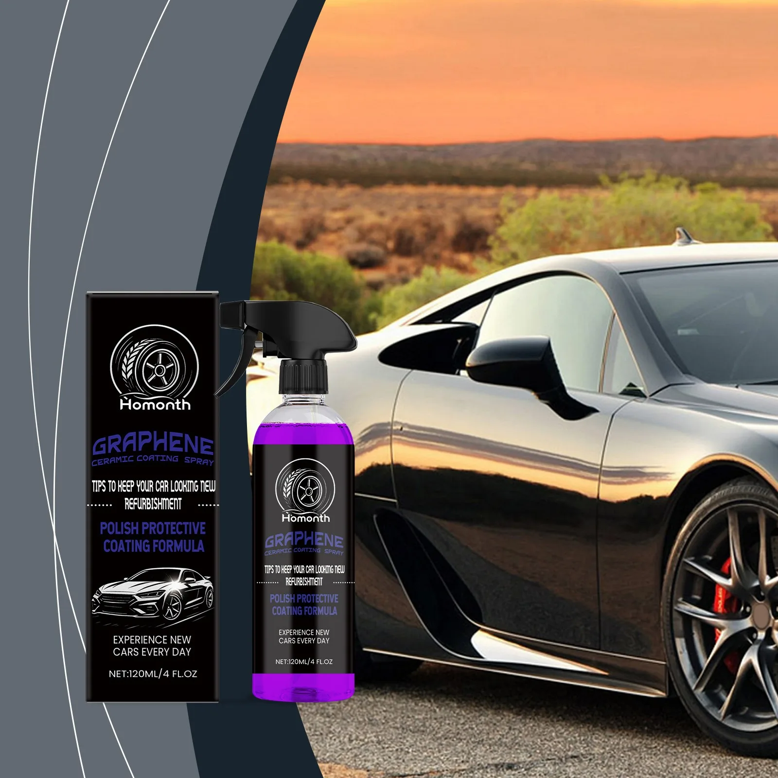 

Автомобильный глянцевый спрей для покрытия, водостойкий противотуманный спрей для зеркала, осветление поверхности, обслуживание, полировка, спрей для нанопокрытия