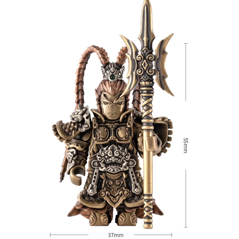 شخصيات ممالك ثلاثية إبداعية مصنوعة يدويًا لسطح المكتب أدوات معدنية EDC محمولة