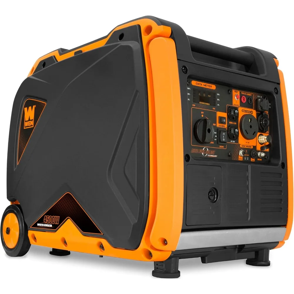 Super Quiet 4500-Watt Electric Start Dual Fuel RV-Ready Portable Inverter Generator with Fuel Shut-Off