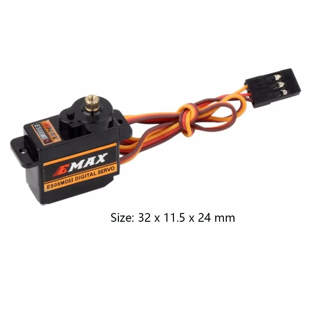 Diy es08mdII servo digital de alta velocidade 2.4kg servo motor metal engrenagem helicóptero aeronaves rc servo rc brinquedo carro barco
