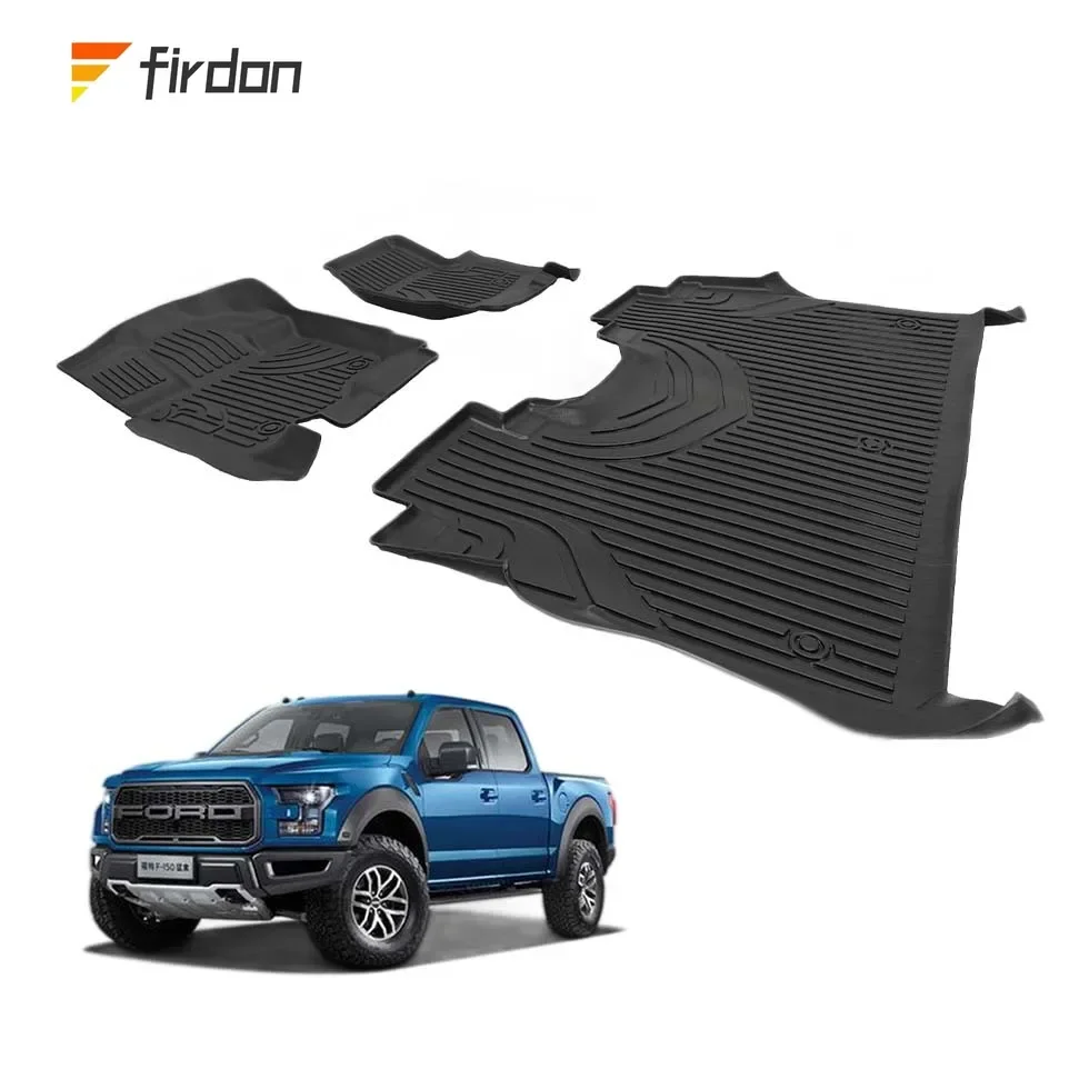 4x4 offroad pickup truck TPE 3D 5D waterproof foot mats for ford raptor 2022+