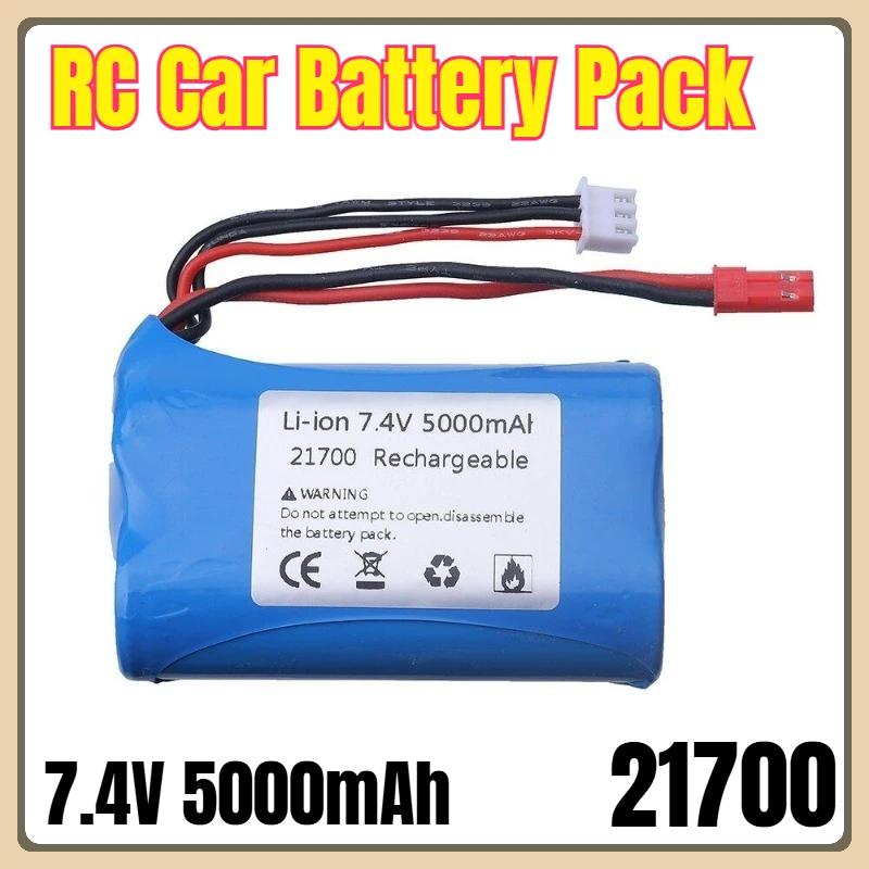 

7.4V 5000mAh 21700 RC Car Battery Pack