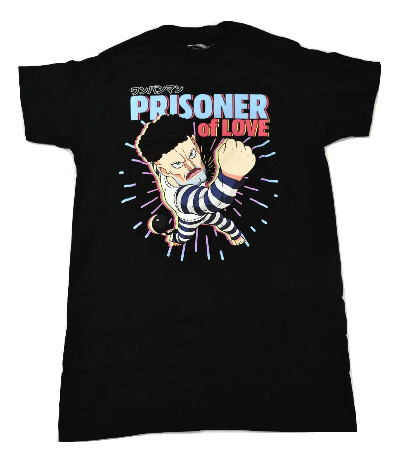 

One Punch Man Mens Prisoner of Love Shirt New XS, 3XLT-Shirt Men Funny Men's T-Shirts Funny Ugus T-Shirts Aesthetic Clothes