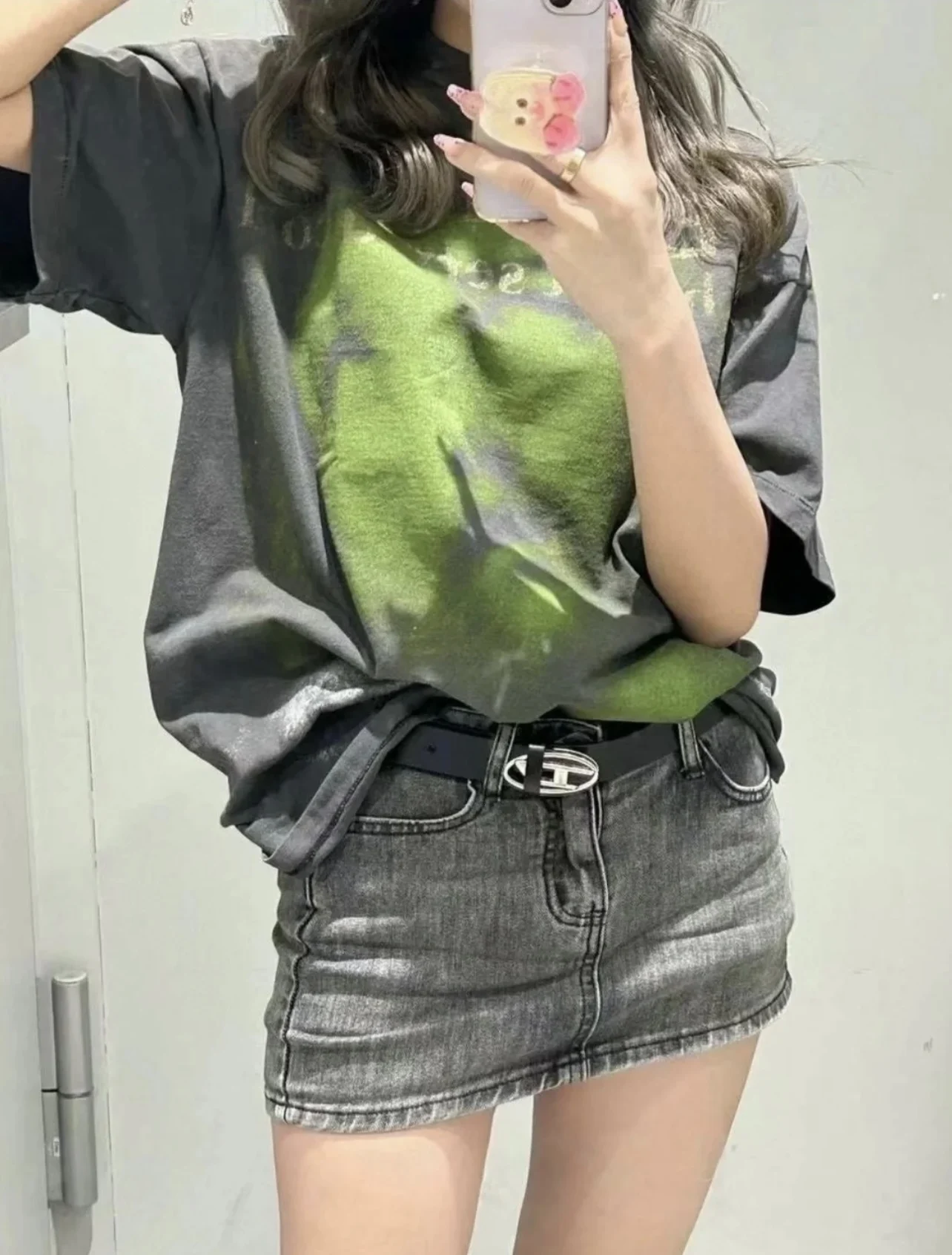 

Высококачественные мужские футболки с короткими рукавами 2025-х годов, новые летние винтажные тяжелые топы с принтом Saint, хлопковая одежда