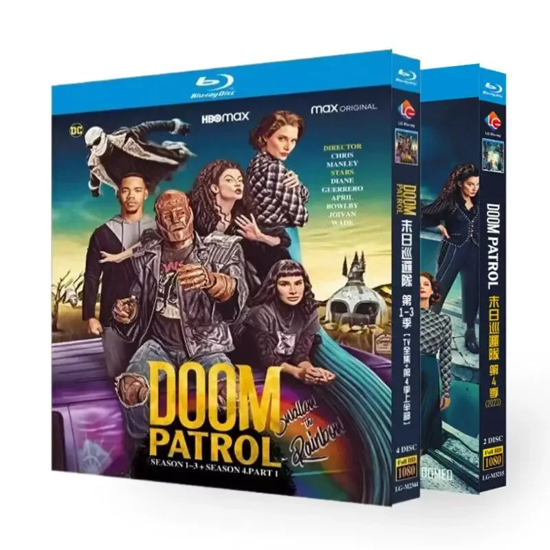 

BD Blu-ray Disc Doom Patrol Seasons 1–4 US TV Series 1080p Box Set with Chinese and English Subtitles