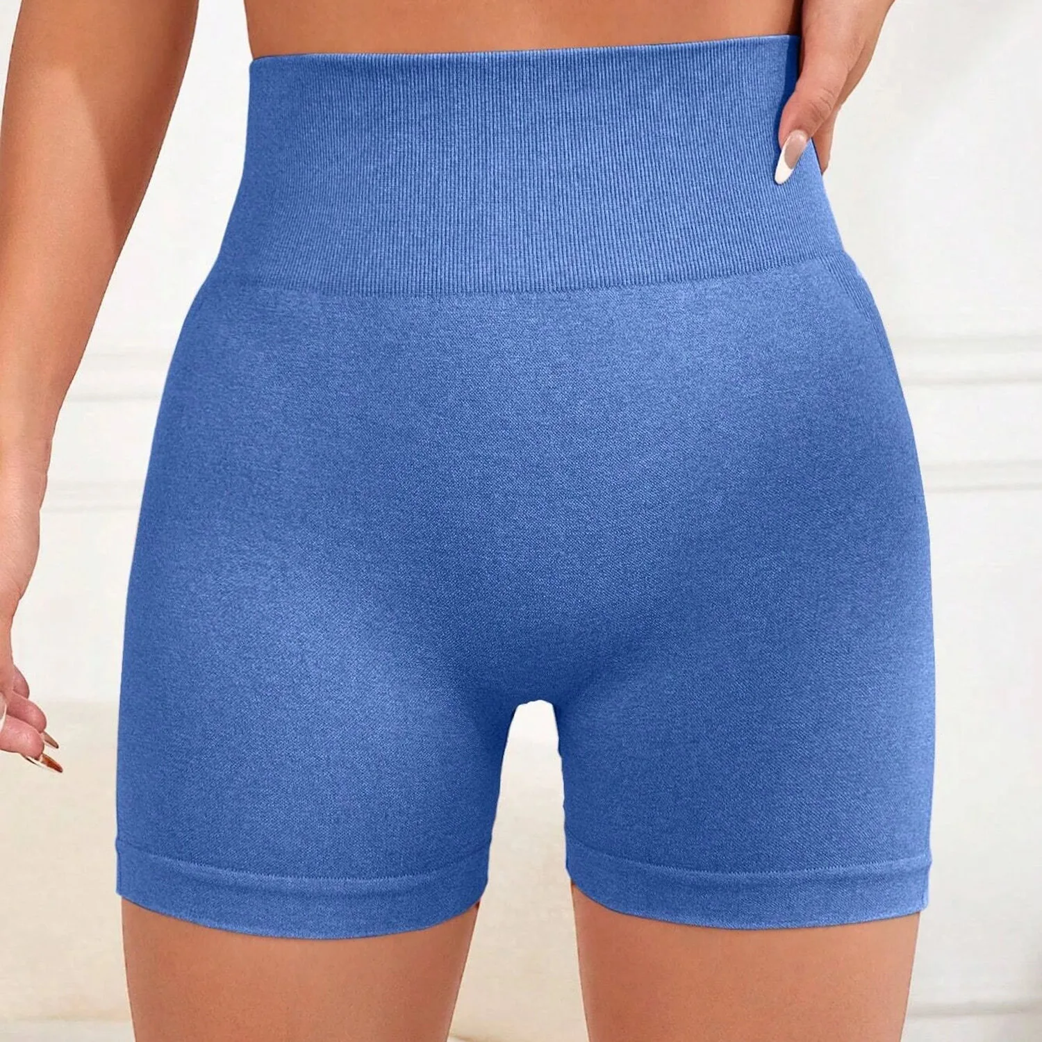 Pantaloncini da donna Pantaloncini sportivi senza cuciture per donna Ciclismo Jogging Fitness Vita alta Push Up Pantaloncini da palestra Leggings