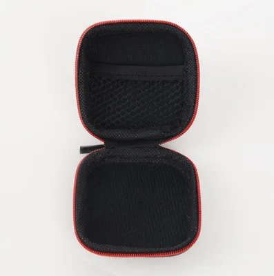 Mini estuche rígido con cremalleras para auriculares, estuche portátil para auriculares, bolsa protectora de almacenamiento, organizador de cables USB