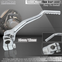 Universal Motorcycle Stainless Steel Kick Start Lever Pedal 13mm 16mm For ATV MX YX GPX KAYO 140 150 160cc Bosuer BSE Dirt Bike