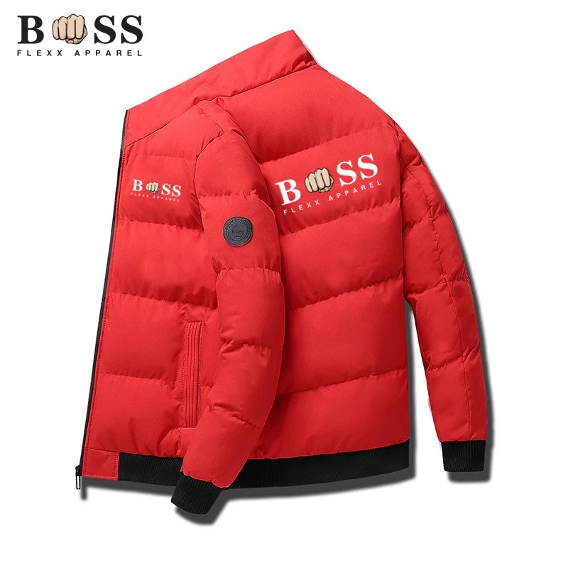 2024 New Tiger Head Coat  Men's Fashion Autumn/Winter Jacket Men's Collar Parker Men's Jacket Zipper Filled Men's Jacket