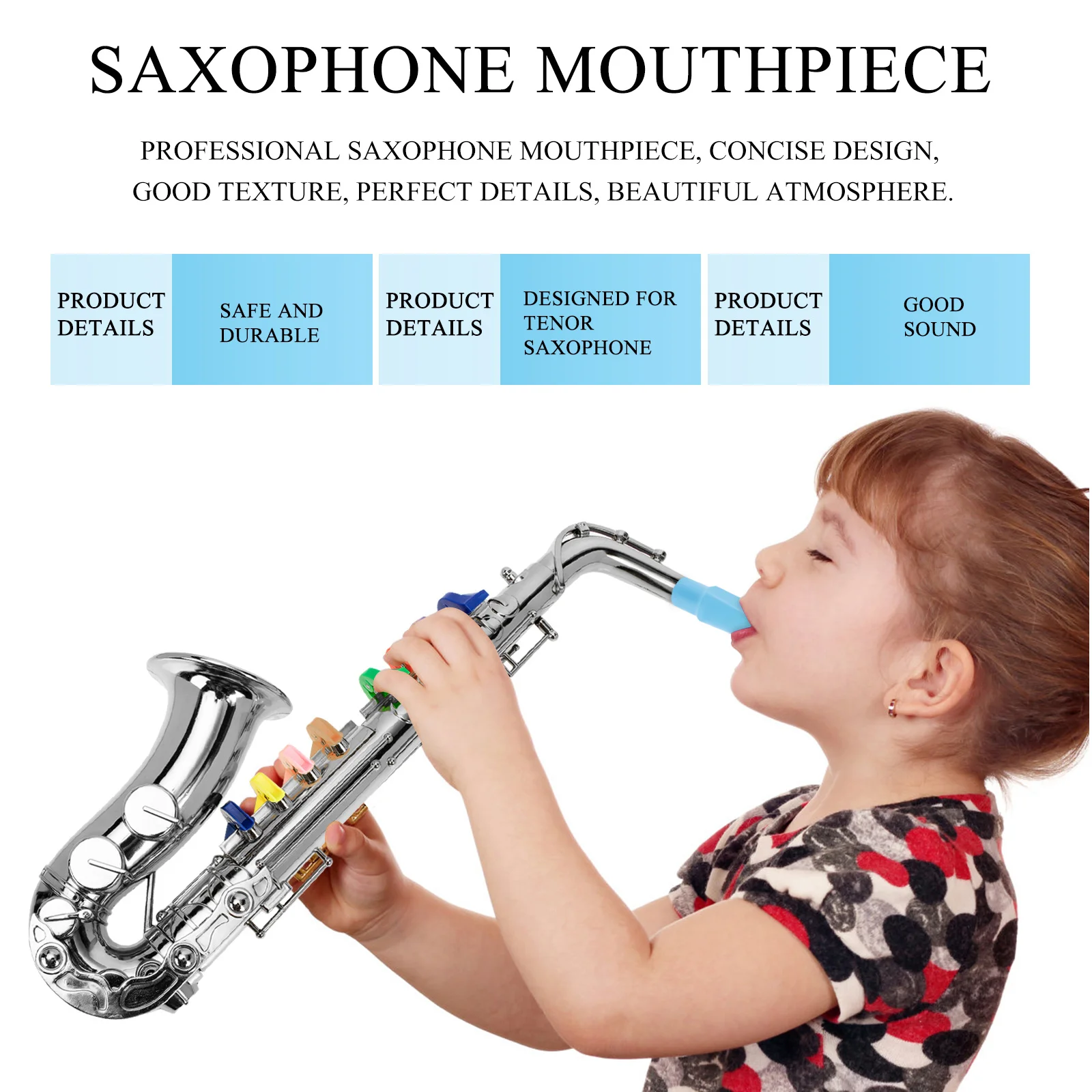 

1pcs Saxophone Mouthpiece Professional Abs Tenor Alto Sax Head For Beginners Portable Durable Instrument Accessory Supply