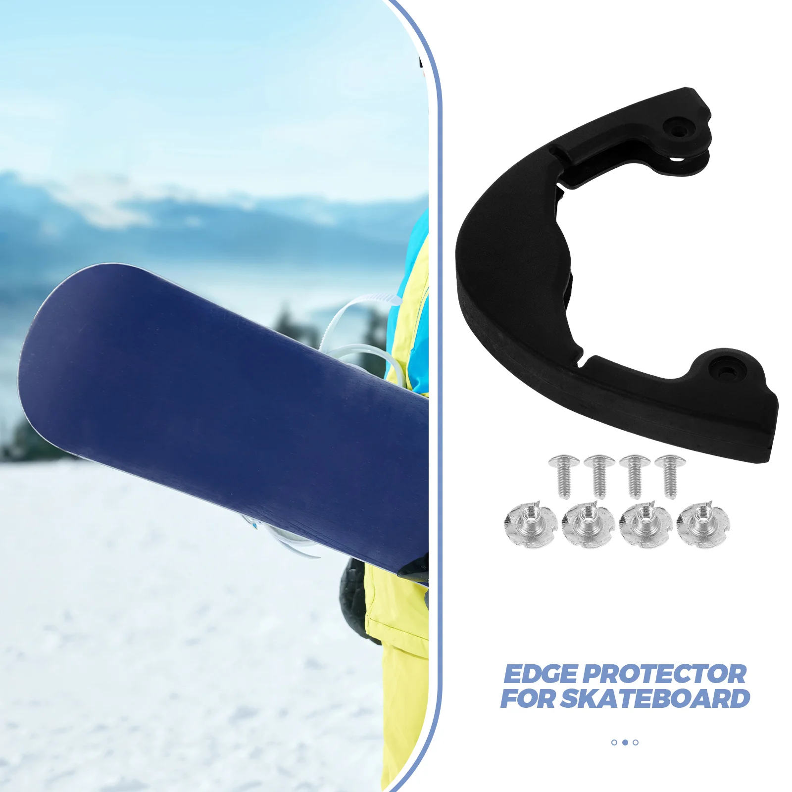 Ski Bumper Strips Electric Skateboard Snowboard Deck Guards Plastic Edge Protectors Child