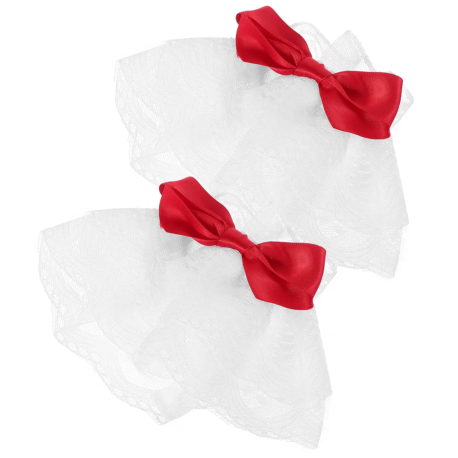 زوج واحد من أصفاد المعصم المصنوعة من الدانتيل الناعمة القابلة للتنفس وأكمام المعصم القوطي الأنيقة لوليتا إكسسوارات فستان للنساء في سن المراهقة #6