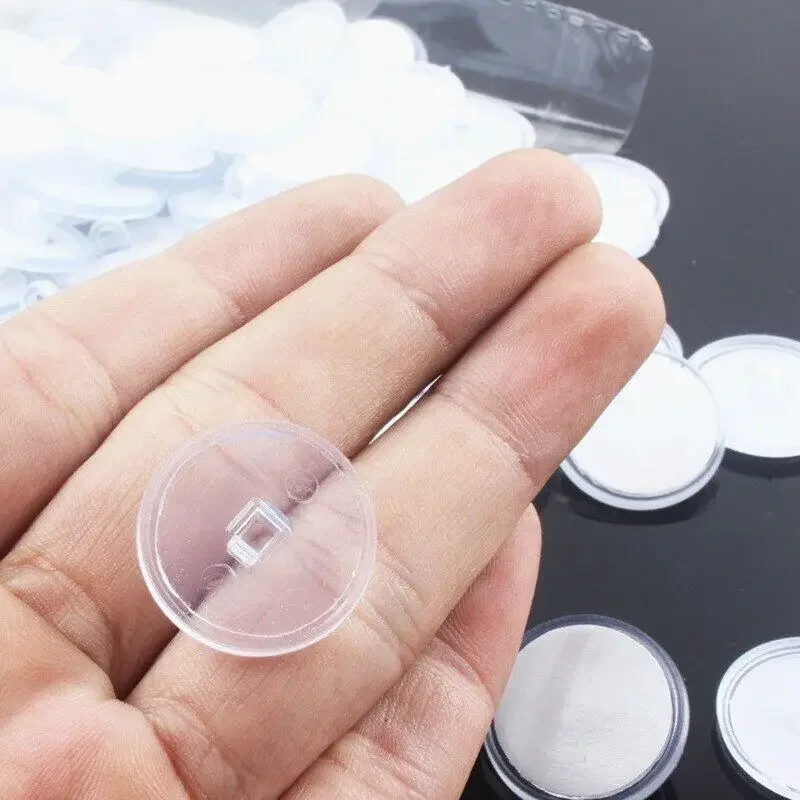 20Pcs/bag Self-adhesive Small Disc Hook on Ceiling Transparent Sticky Hooks for Christmas Hanging Flag Traceless Suction Hanger