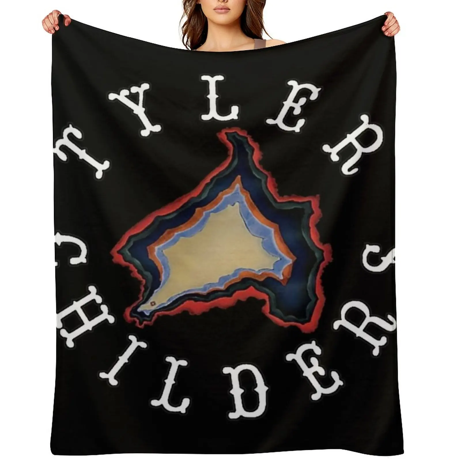 

014 TYLER CHILDERS Throw Blanket wednesday blankets ands Retros Luxury St Blankets