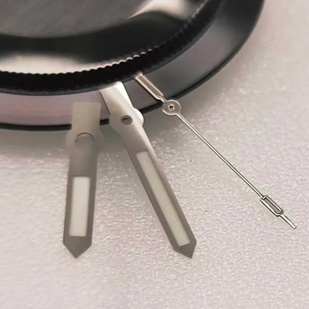 Высококачественные полированные зеленые светящиеся стрелки C3 для часов NH35 NH36, часы из нержавеющей стали цвета розового золота/серебра