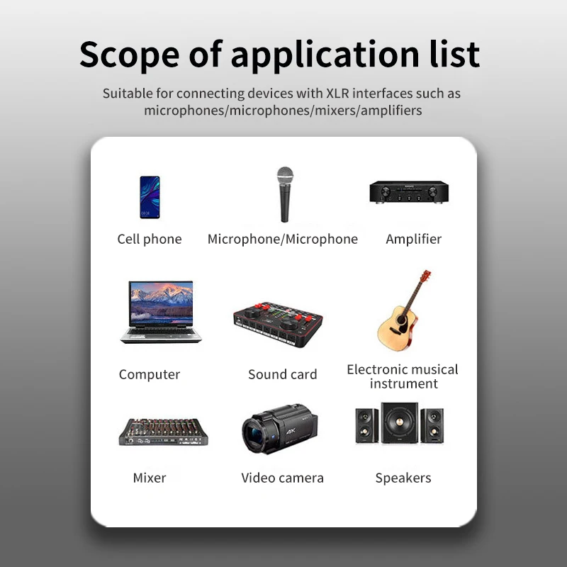 XLR ไมโครโฟนสายออดิโอ3.5มม. สมดุลสายลำโพง XLR ตัวเมียเป็น AUX แจ็ค3.5มม. สำหรับเครื่องขยายเสียงลำโพงโทรศัพท์คอมพิวเตอร์