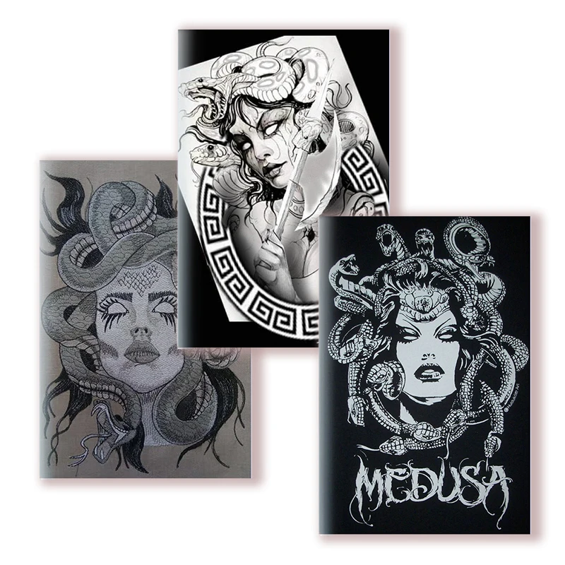 

A5 Notebook Vintage Medusa Note Book Greek Mythology Figure Snake Hair Women Face Fantasy Gorgon Art Graffiti Printing Diary