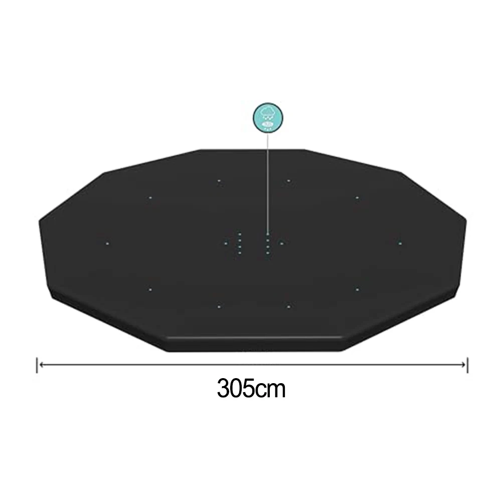 صيانة حمام السباحة فوق غطاء حمام السباحة الأرضي فوق حماية حمام السباحة غطاء مقاوم للماء غطاء حمام السباحة البلاستيكية الحبال المدمجة #2