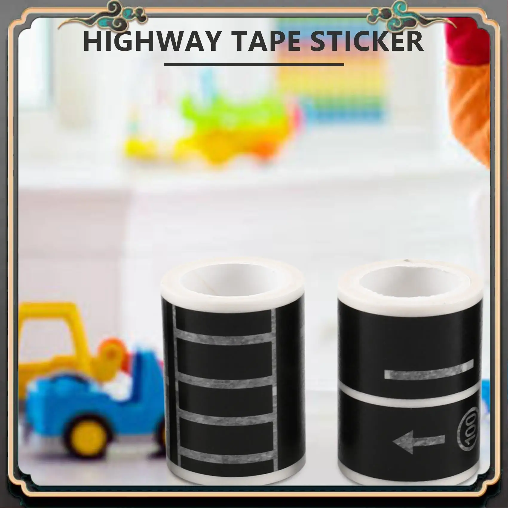 

ASMA-дорожная дорожная лента для шоссе, 4 рулона, 4,8 см x 5 м, наклейка, дорожная клейкая маскирующая лента, дорожная лента для детей, сделай сам, автомобиль, игра