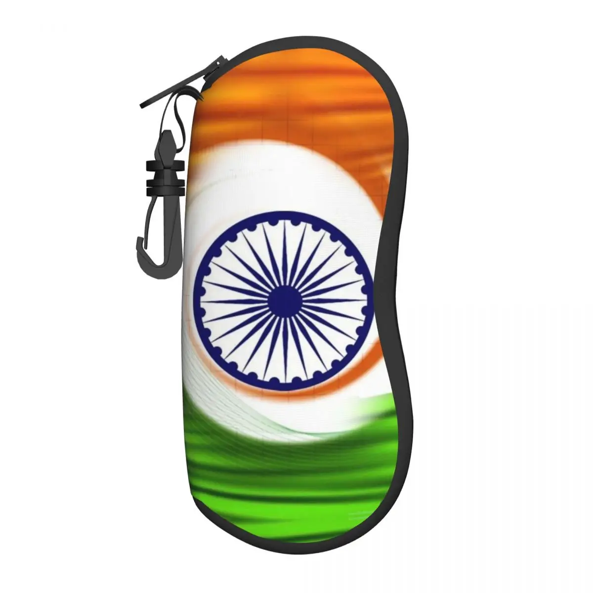 Indias Patriotic Sunglasses Soft Case Neoprene Zipper Flag Of Indias Shell Eyeglass Case Custom Protective Box For Glasses