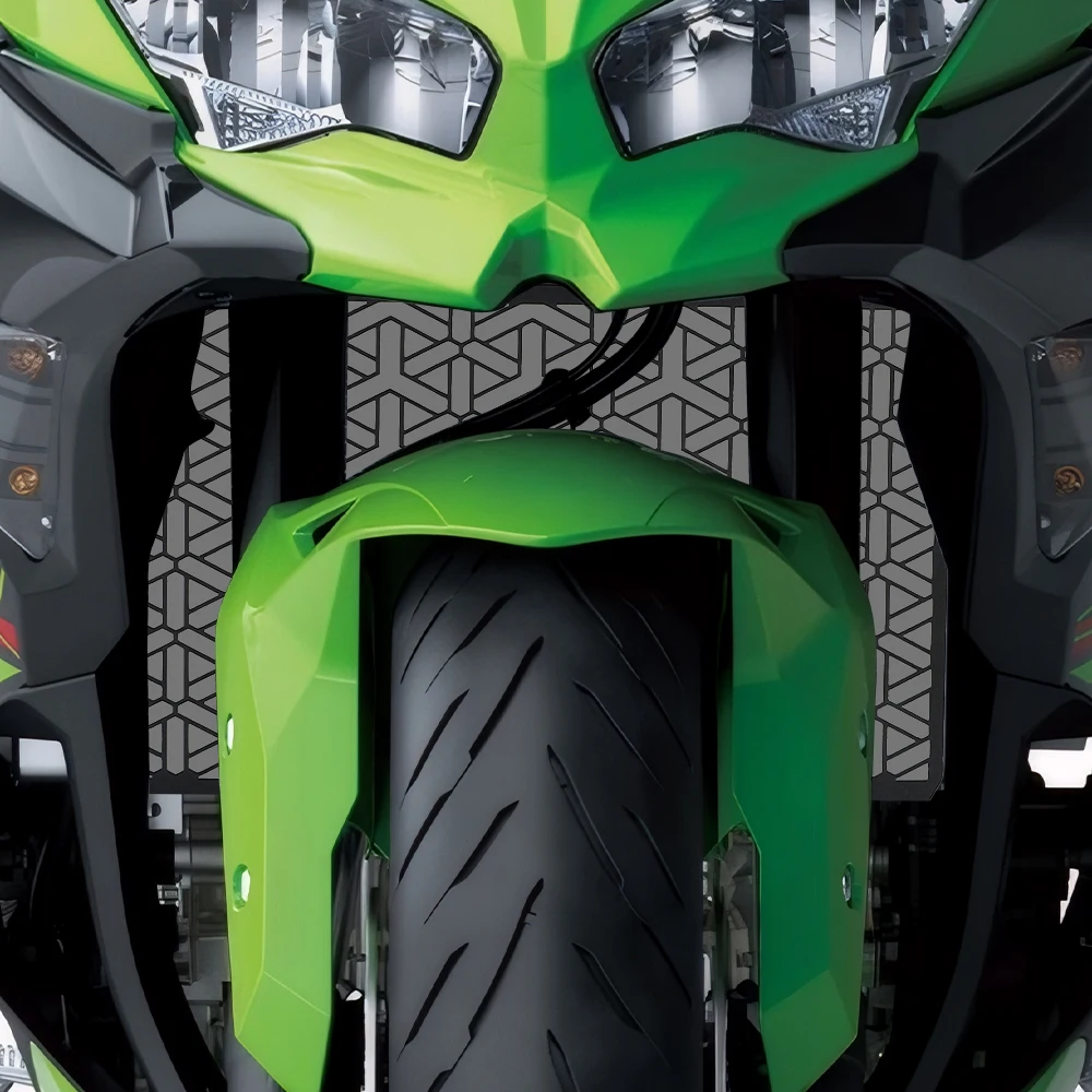 

2025 2026 Motorcycle CNC Accessories FOR KAWASAKI ZX-4R ZX-4RR ZX4R ZX4RR Radiator Grille Guard Protector Grill Cover 2023 2024