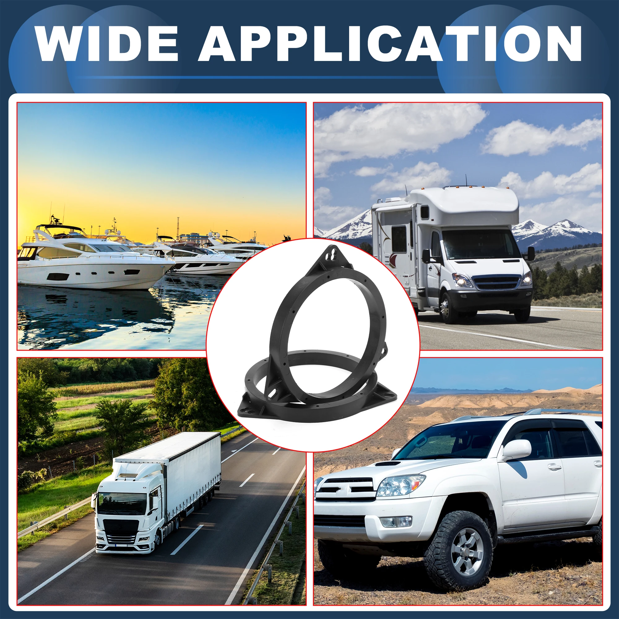 UXCELL Luidspreker Spacer Ring Tweeter Luidspreker Spacer Adapter voor Renault Trafic 2-delig