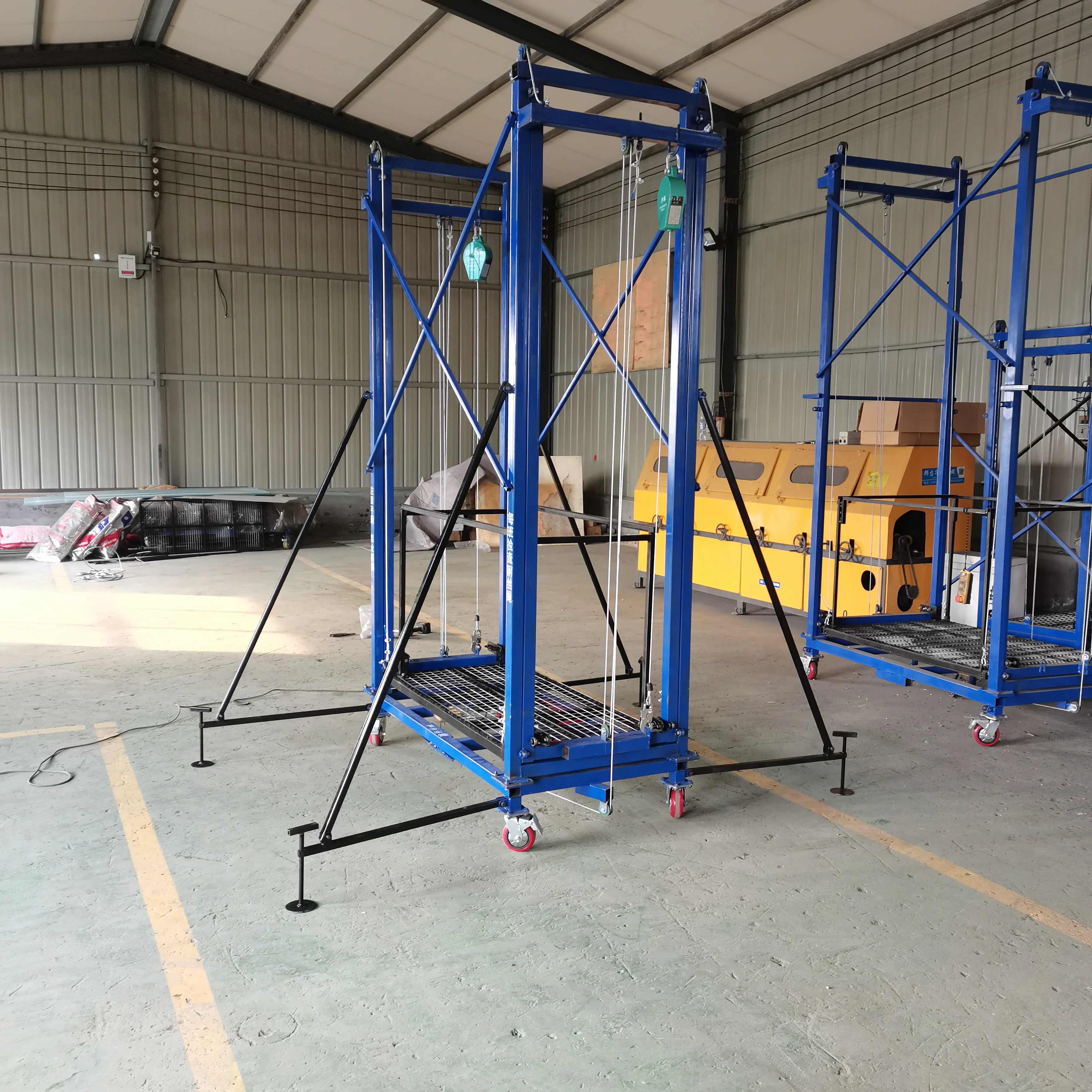 3m 5m 6m lifting remote control mobile climbing platform mobile folding scaffold lifting scaffolding