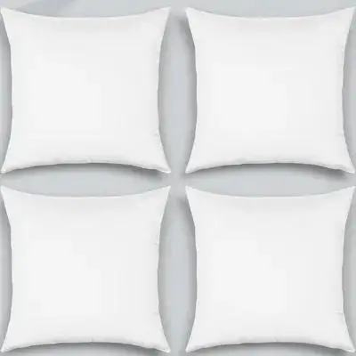 

4Pcs Sublimation Pillow Cases White Blank Covers Heat Transfer Pillow Protectors Decorative Throw Cushion Cover for DIY Home