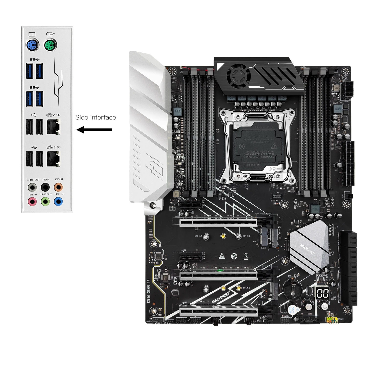 Imagem -03 - Suporte a Placa-mãe Lga 20113 Processador Xeon e5 2666 2667 2670 2696 2680 v3 v4 Memória Ddr4 Ecc Não-ecc Nvme Mr9d Machinist-x99