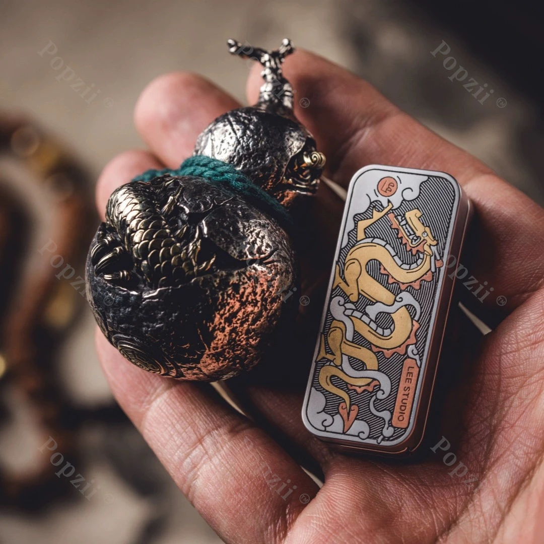ของเล่นบีบเล่นแบบสไลด์ LEE&One Bean Roaming Dragon ทำจากสแตนเลสสตีล ของเล่นคลายเครียด แกดเจ็ตคลายความกังวล