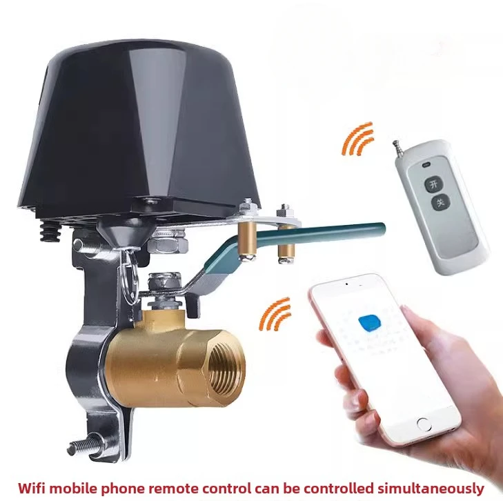 WiFi RF Intelligent Remote Control Valve Manipulator Household Water Pipe Gas Pipeline Valve Electric Switch