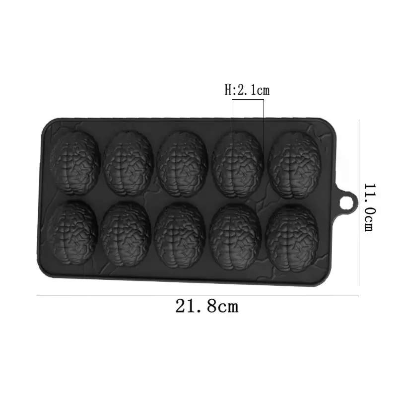 3D Silicone Brain Chocolate Mold Creative Brain Shape Cake Baking Supplies DIY Tool Party Decoration