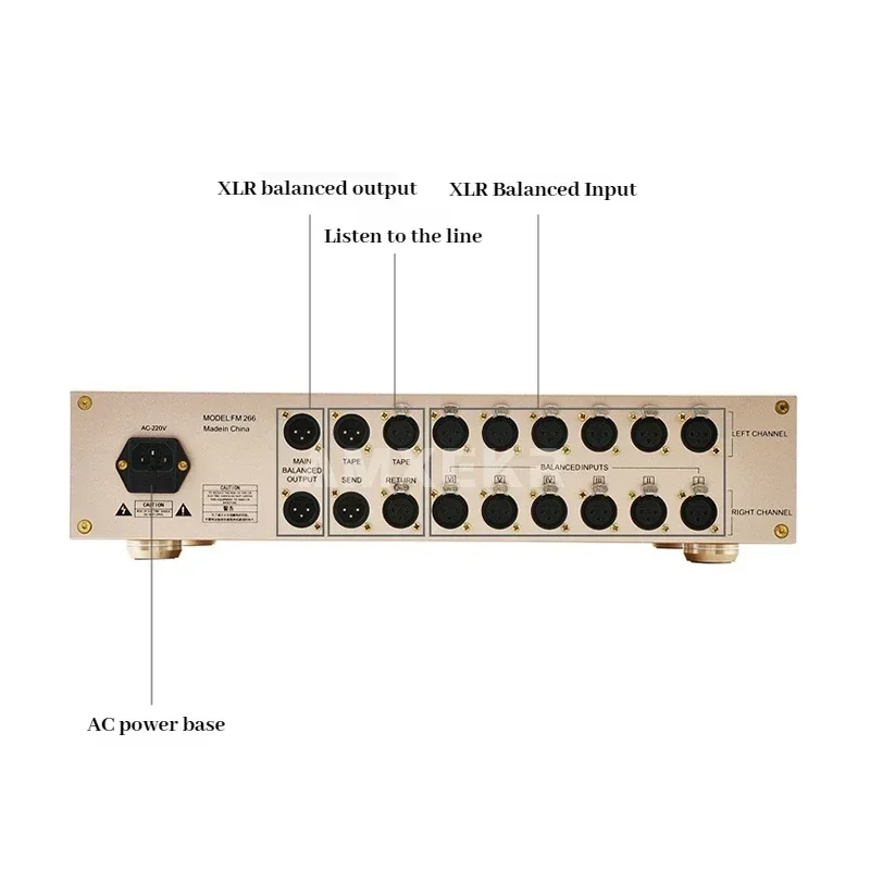 AMXEKR Reference Swiss FM Line FM266 MK2 Preamplifier HIEND Audio Amplifier HiFi Home Theater Amplifier Speaker Protection